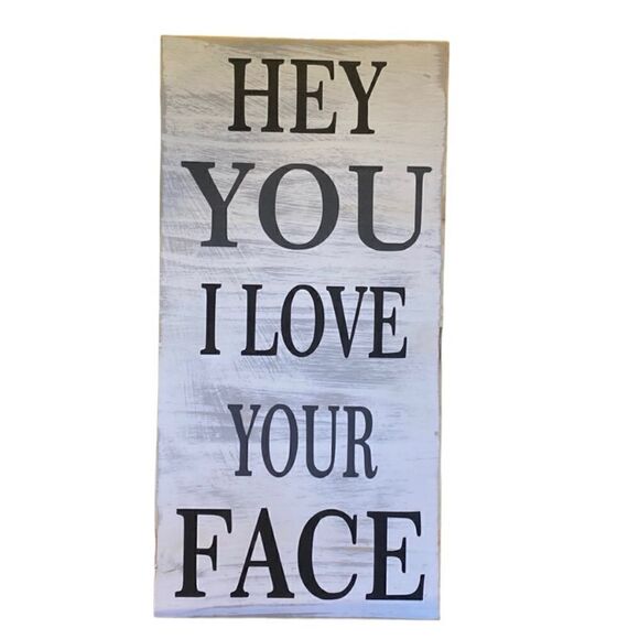 CUSTOM Made Wood Sign - Funny Quote - Love by Me - 7.5" x 15" - Picture 1 of 1